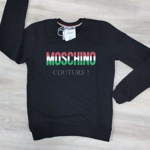 MOSCHINO COUTURE BLACK MEN CASUAL SWEATSHIRT